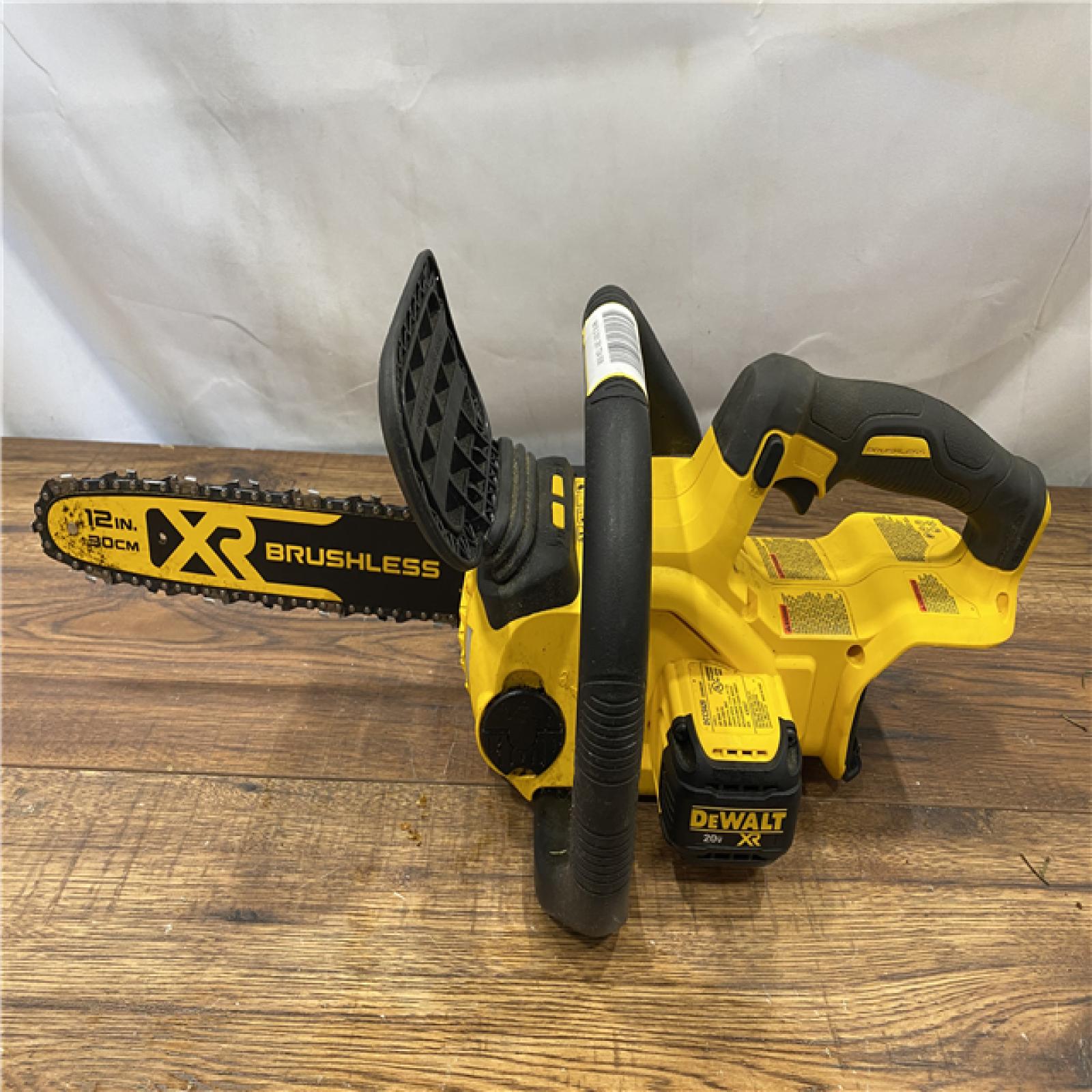 AS IS DEWALT 20V MAX 12in. Brushless Cordless Battery Powered Chainsaw (Tool Only)