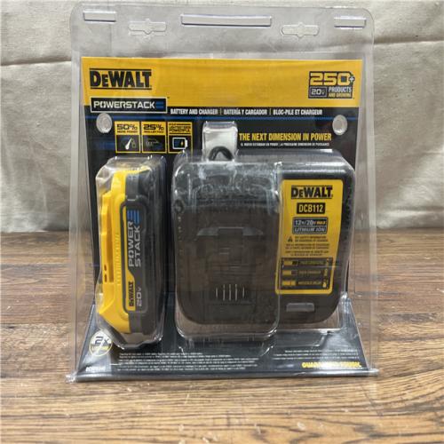 NEW - DEWALT DCBP034C 20V MAX Starter Kit with PowerStack Lithium-Ion Compact Battery and Charger