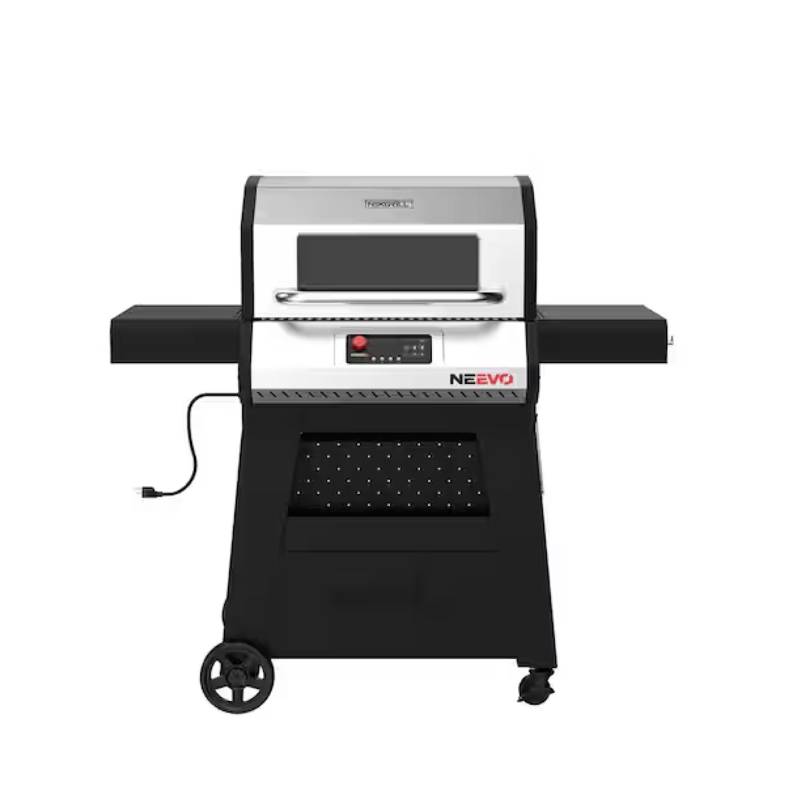 DALLAS LOCATION - Nexgrill Neevo 720 Propane Gas Digital Smart Grill in Black with Stainless Steel Front Panel and Lid