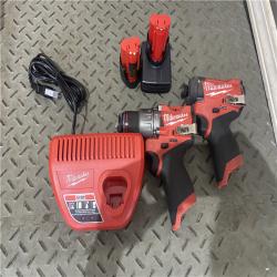 Houston location AS-IS  MILWAUKEE M12 Fuel Combo Rotomartillo 1/2 Y Llave De Impacto1/4 Nueva Generacion