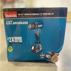 NEW! - Makita 18V LXT Lithium-Ion Brushless Cordless 1/2 in. Driver-Drill Kit, 3.0Ah