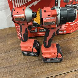 AS-ISMilwaukee M18 Compact Brushless 2-Tool Combo Kit