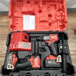 AS-IS M18 FUEL 18V Lithium-Ion Brushless Cordless Hammer Drill and Impact Driver Combo Kit (2-Tool) with 2 Batteries