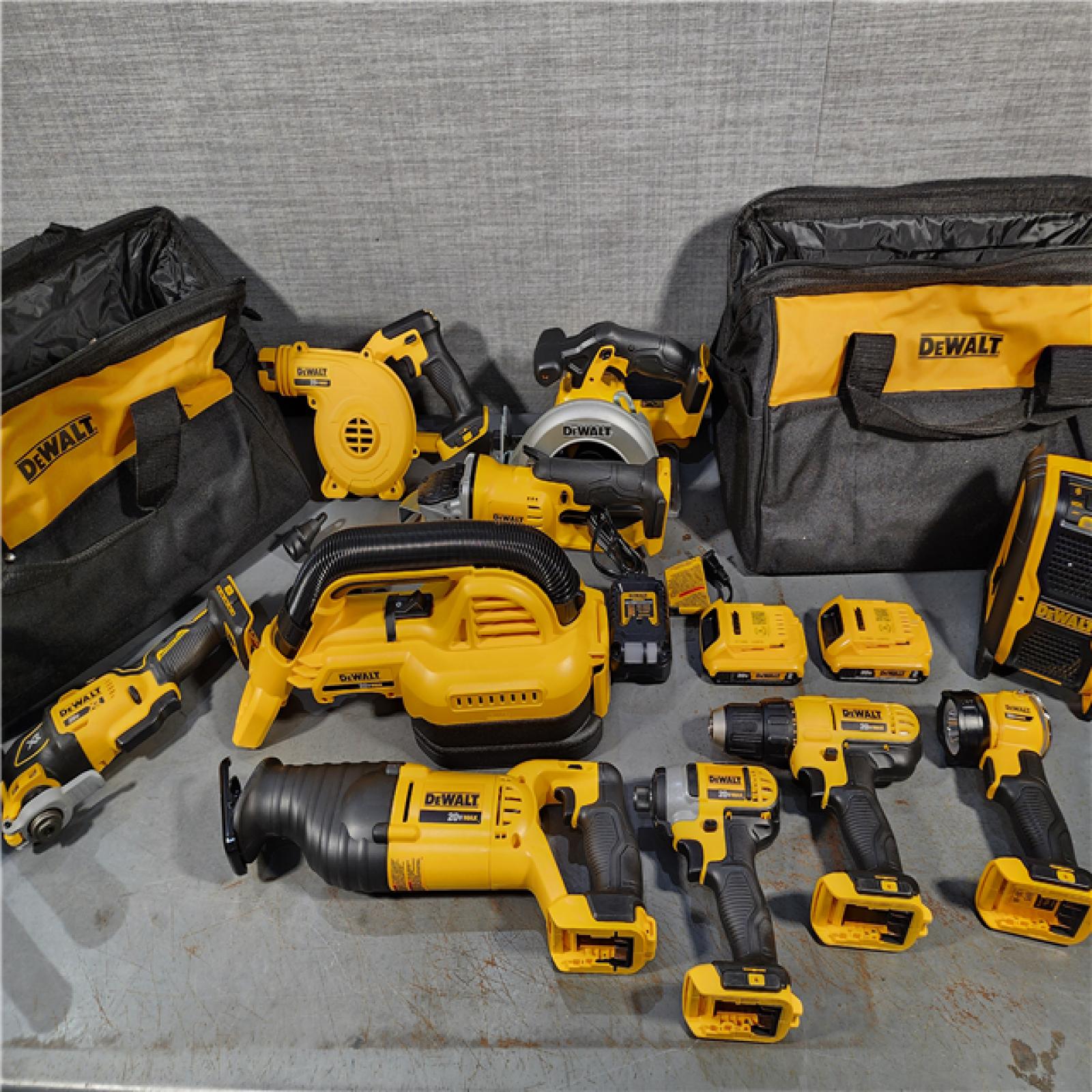 HOUSTON LOCATION - AS-IS (APPEARS LIKE NEW) DEWALT 20V MAX Lithium-Ion Brushed Cordless (10-Tool) Combo Kit