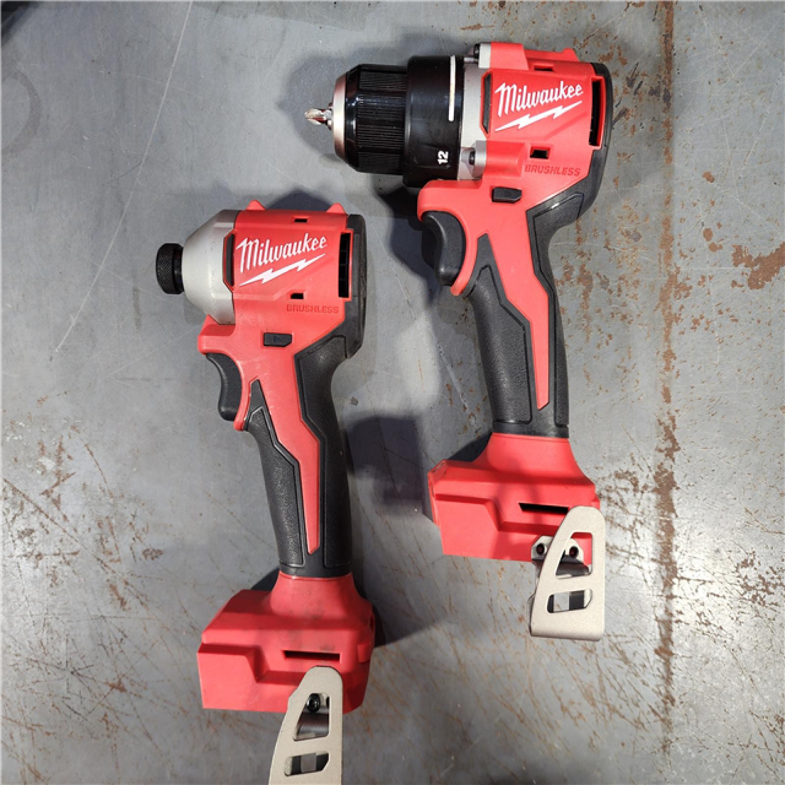 HOUSTON LOCATION - AS-IS M18 18V Lithium-Ion Brushless Cordless Compact Drill/Impact Combo Kit (2-Tool) W/(2) 2.0 Ah Batteries, Charger & Bag