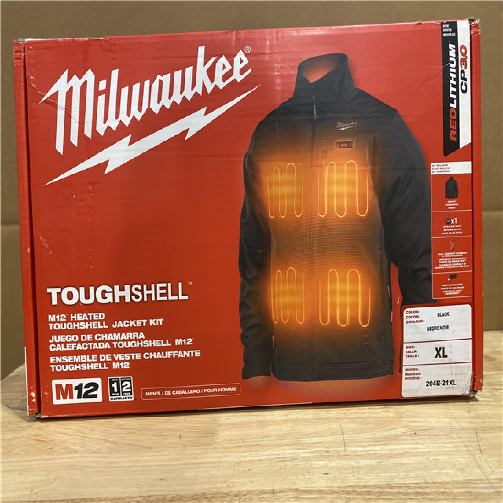 NEW! - MILWAUKEE M12™ Heated TOUGHSHELL™ Jacket 2X (BLACK)