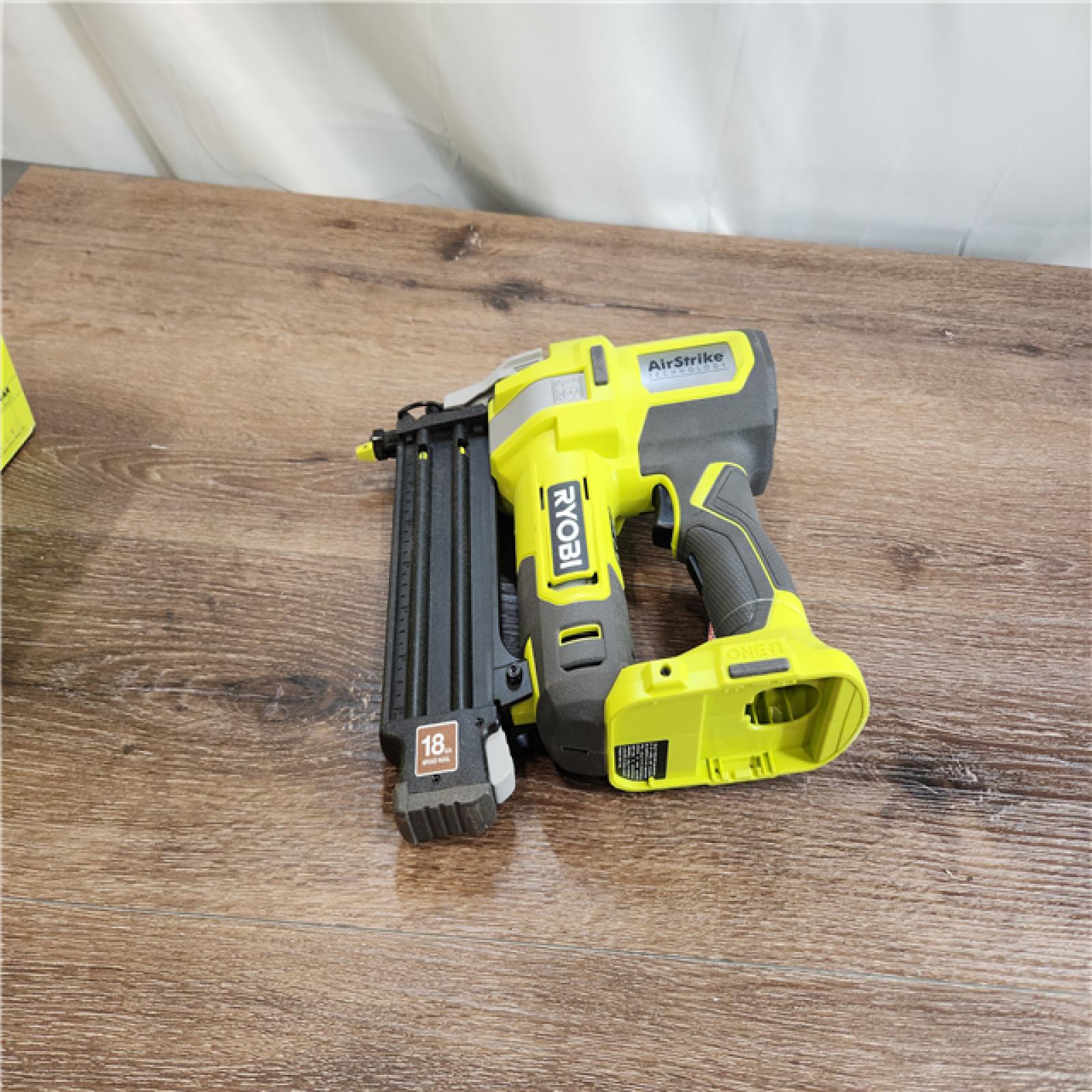 AS-IS RYOBI ONE+ 18V 18-Gauge Cordless AirStrike Brad Nailer (Tool Only)