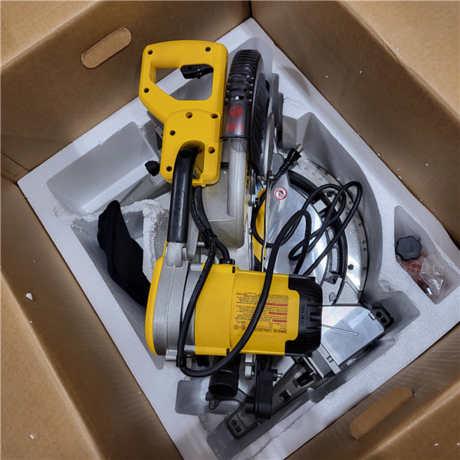 AS-IS DeWalt 15 Amp Corded 12 in. Compound Double Bevel Miter Saw