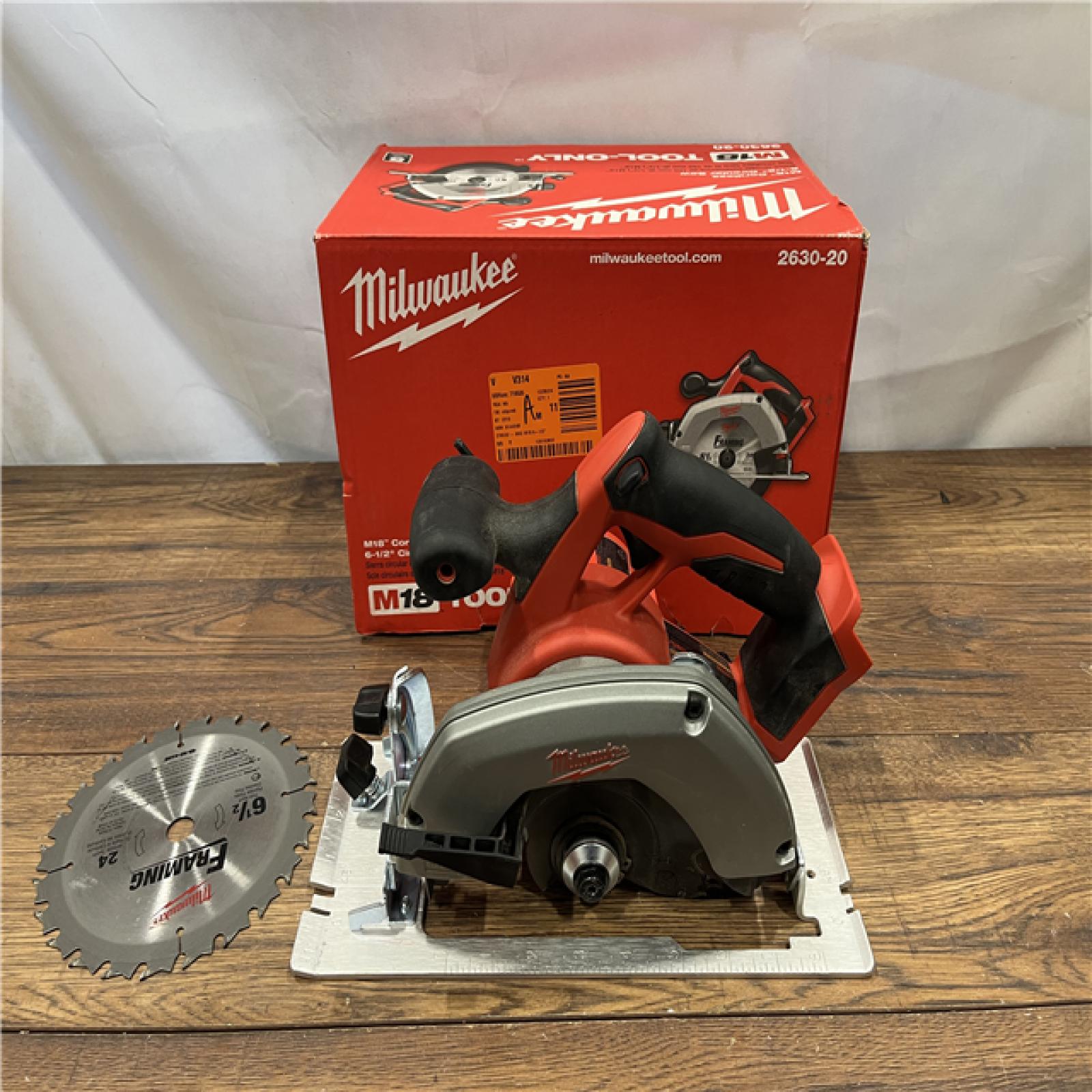 AS IS Milwaukee 2630-20 M18 Cordless 6-1/2 Circular Saw Bare Tool Only - All