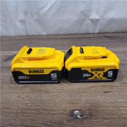 AS-IS DEWALT 20V MAX XR Premium Lithium-Ion 5.0Ah Battery Pack (2 Pack)