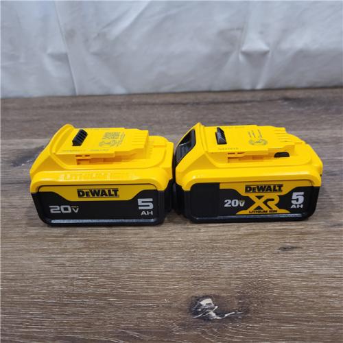 AS-IS DEWALT 20V MAX XR Premium Lithium-Ion 5.0Ah Battery Pack (2 Pack)