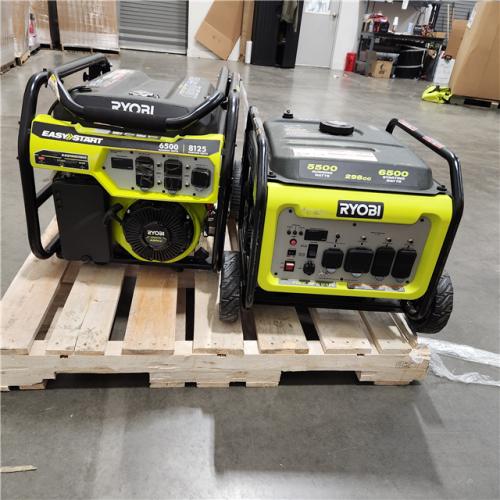 Dallas Location - As-Is RYOBI 6500-Watt Gasoline Powered Portable Generator(Lot Of 2)