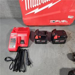 HOUSTON LOCATION - AS-IS (APPEARS LIKE NEW) Milwaukee M18 FUEL 18V Lithium-Ion Brushless Cordless Hammer Drill and Impact Driver Combo Kit (2-Tool) with 2 Batteries