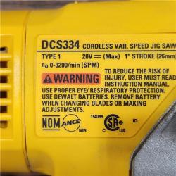 AS-IS 20V MAX XR Cordless Brushless Jigsaw (Tool Only)