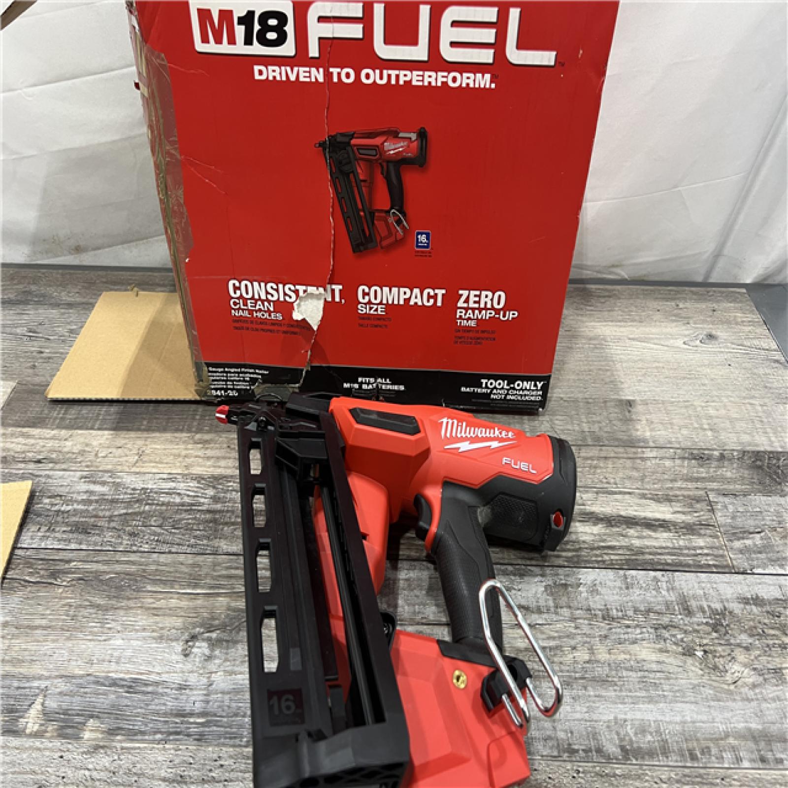 AS-IS Milwaukee 2841-20 18V Cordless Gen II 16 Gauge Angled Finish Nailer (Tool Only)