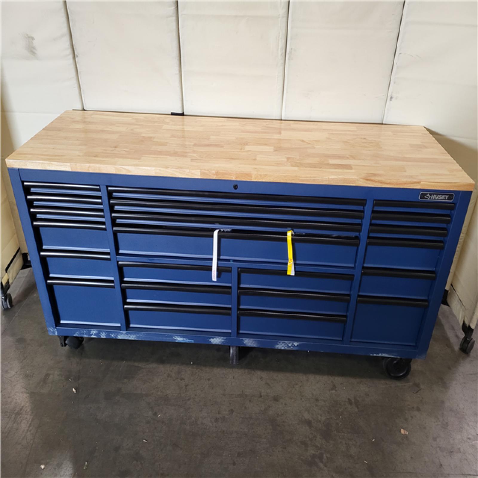 CALIFORNIA AS IS husky 84in 22 drawer mobile workbench