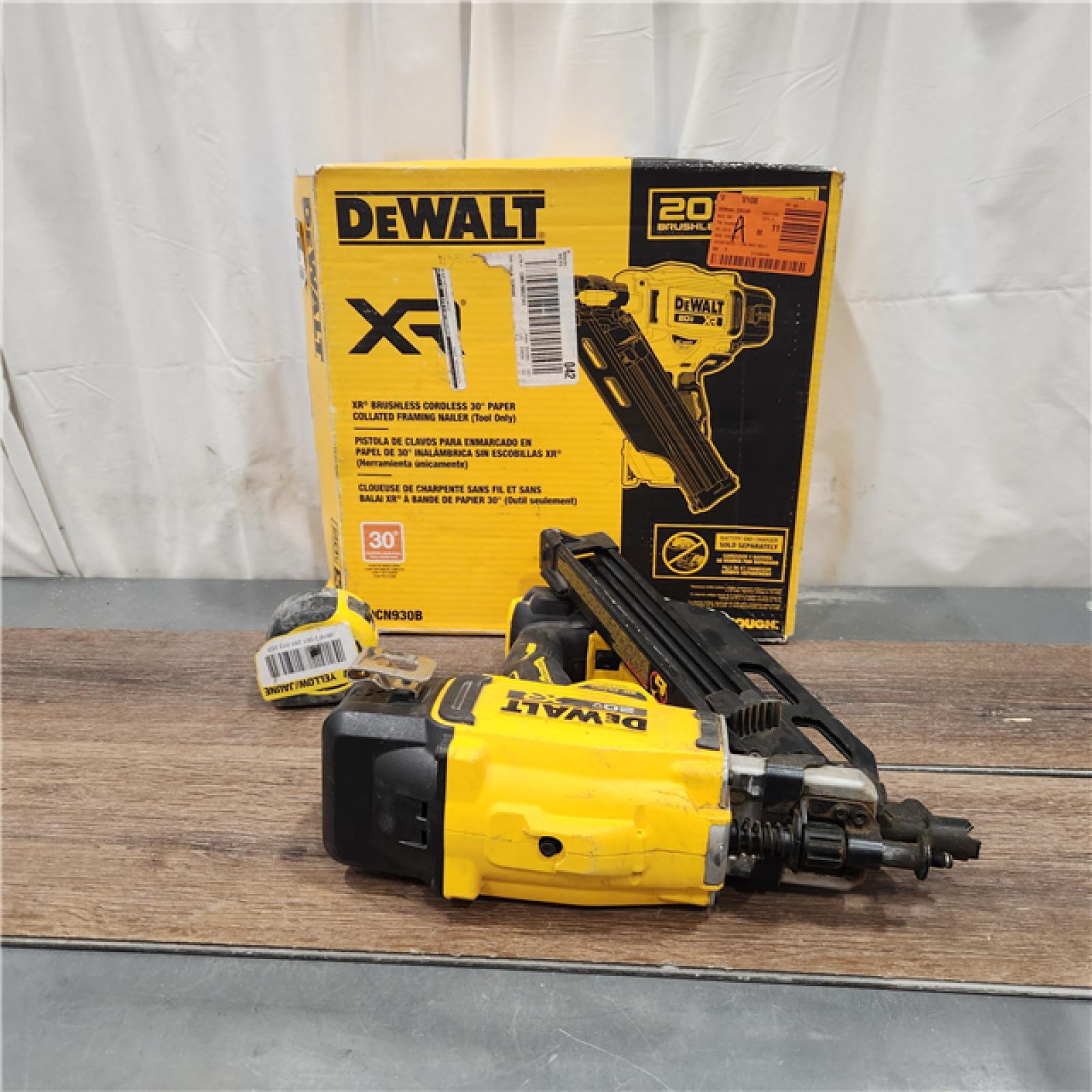 AS IS DEWALT 20-Volt 30Â° Cordless Framing Nailer (Tool-Only)