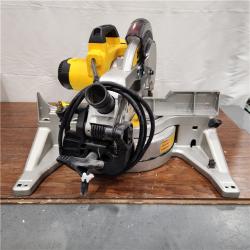 AS-IS DEWALT 15 Amp Corded 10 in. Compound Single Bevel Miter Saw