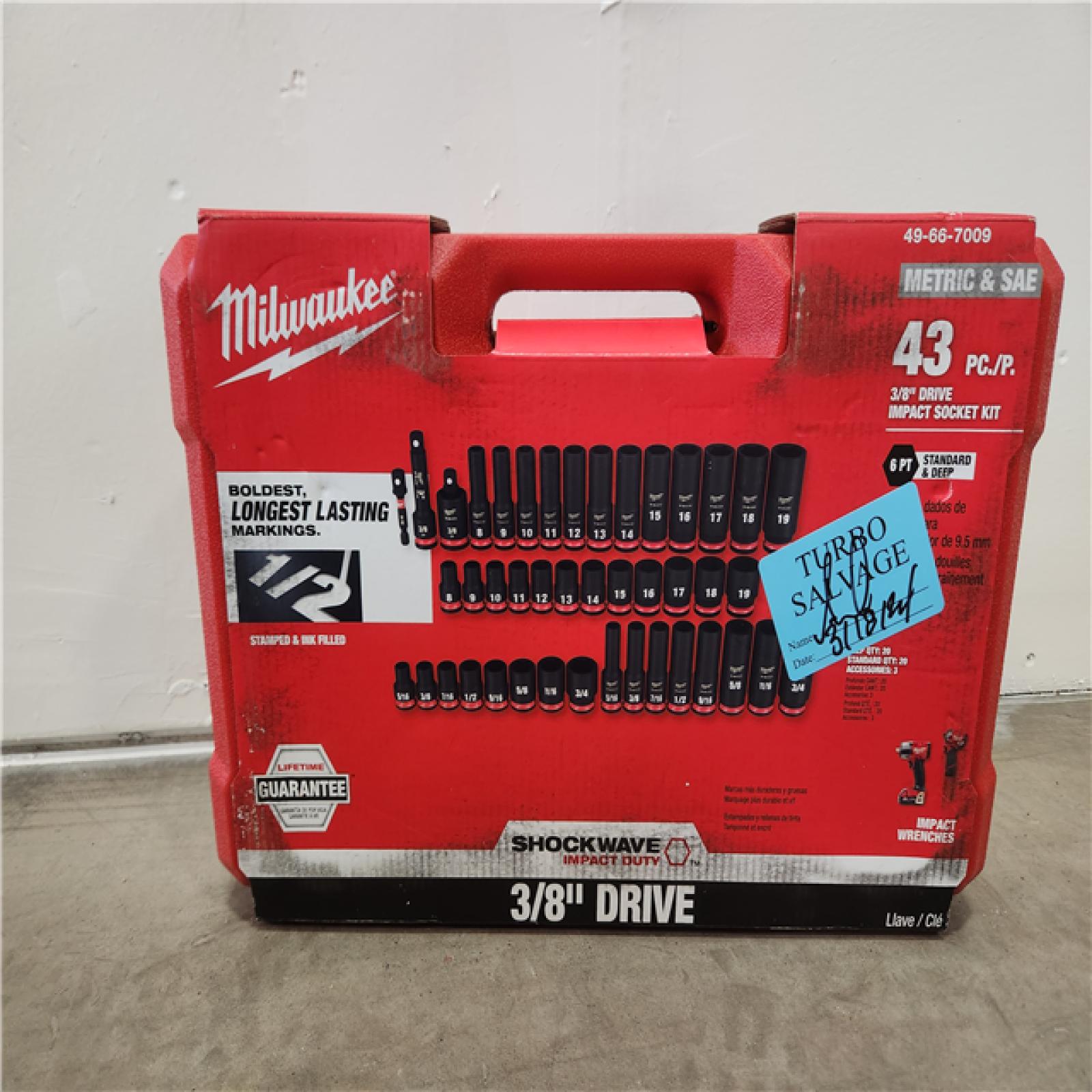 Phoenix Location NEW Milwaukee SHOCKWAVE 3/8 in. Drive SAE and Metric 6 ...