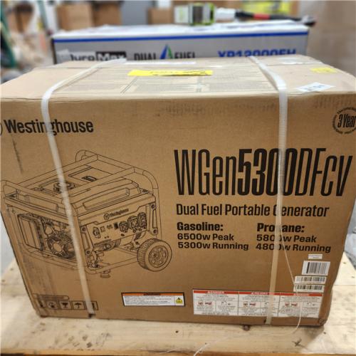 Dallas Location - NEW- Westinghouse WGEN5300DFCVPortable Generator