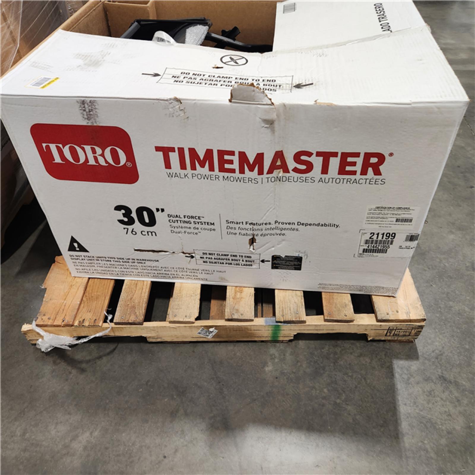 Dallas Location - As-Is 21199 - Toro 30 TimeMaster Mower -Appears Like New Condition