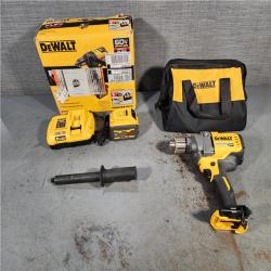 HOUSTON LOCATION - AS-IS DEWALT FLEXVOLT 60V MAX Cordless Brushless 1/2 in. Concrete Mud Mixer/Drill with E-Clutch and (1) FLEXVOLT 6.0Ah Battery