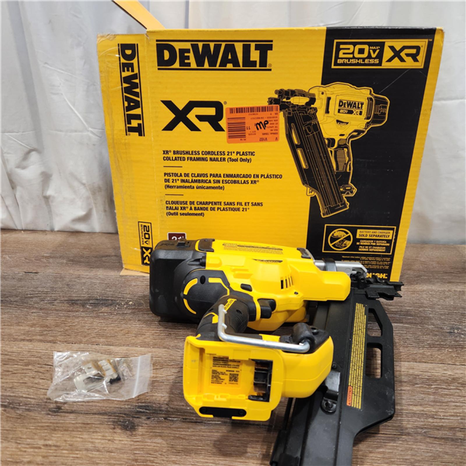 AS IS DEWALT 20-Volt 21Â° Cordless Framing Nailer (Tool-Only)