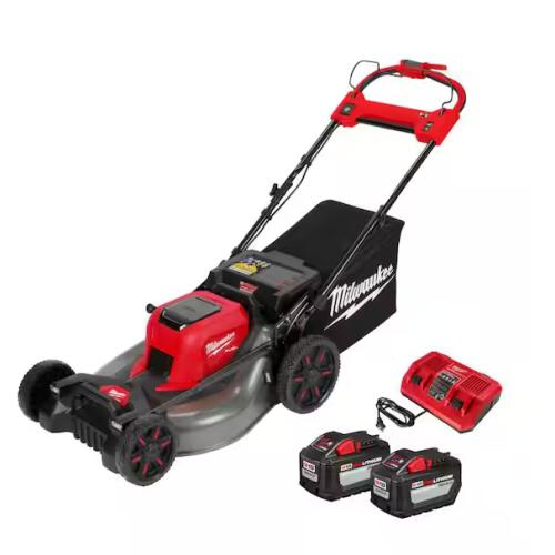 DALLAS LOCATION -  Milwaukee M18 FUEL Brushless Cordless 21 in. Walk Behind Dual Battery Self-Propelled Mower w/(2) 12.0Ah Battery and Rapid Charger