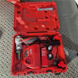 Houston location AS-IS MILWUAKEE M12 12-Volt Lithium-Ion Cordless PEX Expansion Tool Kit with (2) 1.5 Ah Batteries, (3) Expansion Heads and Hard Case