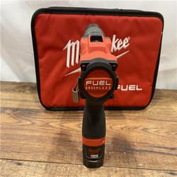 AS IS MMilwaukee M12 FUEL 12-Volt Lithium-Ion Brushless Cordless 1/2 in. Hammer Drill Kit with 1 Compact 2.0Ah Battery Pack and 1 Charger