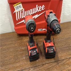 AS-IS Milwaukee M18 FUEL 18V Lithium-Ion Brushless Cordless Hammer Drill and Impact Driver Combo Kit (2-Tool) with 2 Batteries