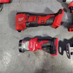 HOUSTON LOCATION - AS-IS M18 18V Lithium-Ion Cordless Combo Kit (5-Tool) with (2) Batteries, Charger and Tool Bag