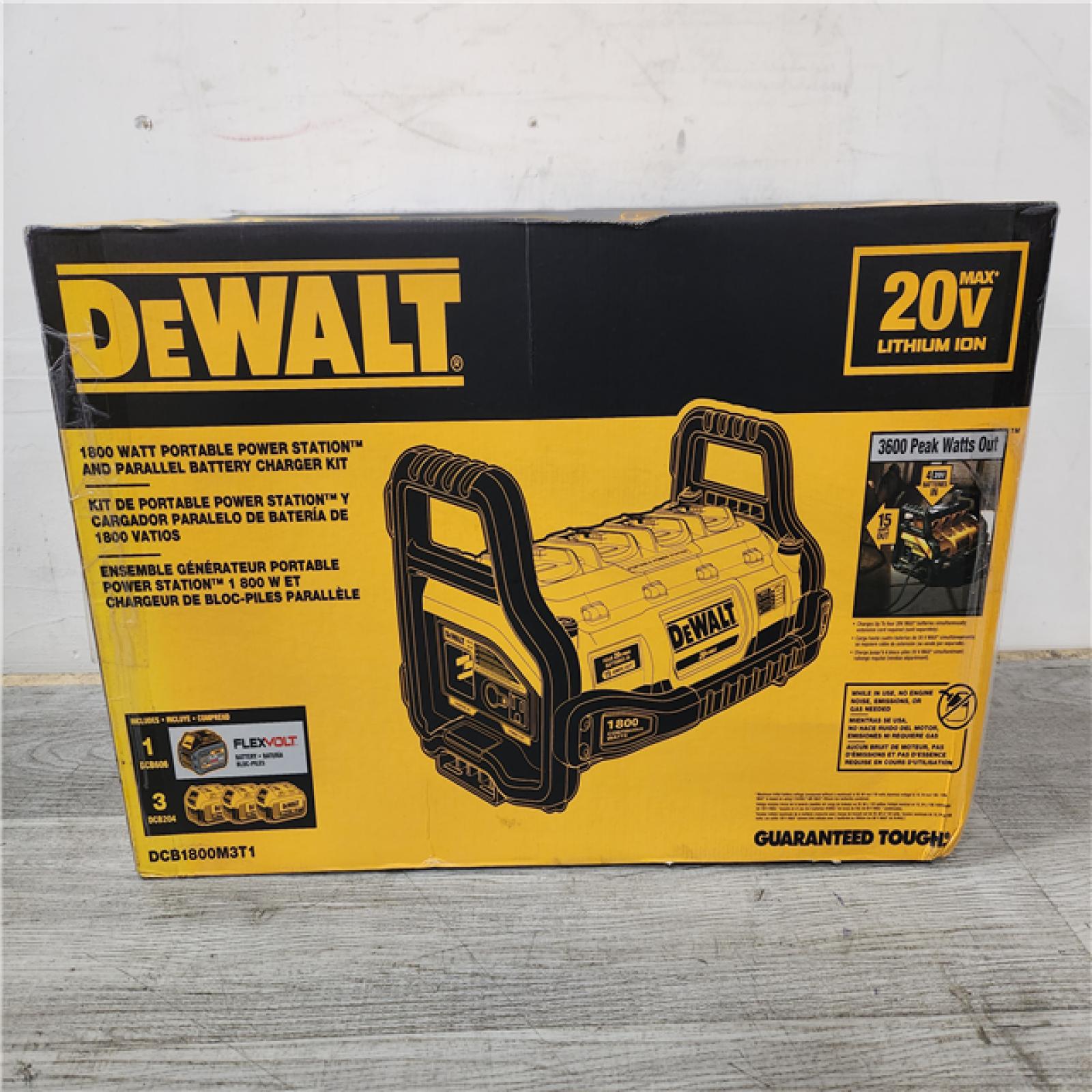 Phoenix Location NEW DEWALT 1800 Watt Portable Power Station and 20-Volt/60-Volt MAX Lithium-Ion Battery Charger with (1) 60V and (3) 20V Batteries