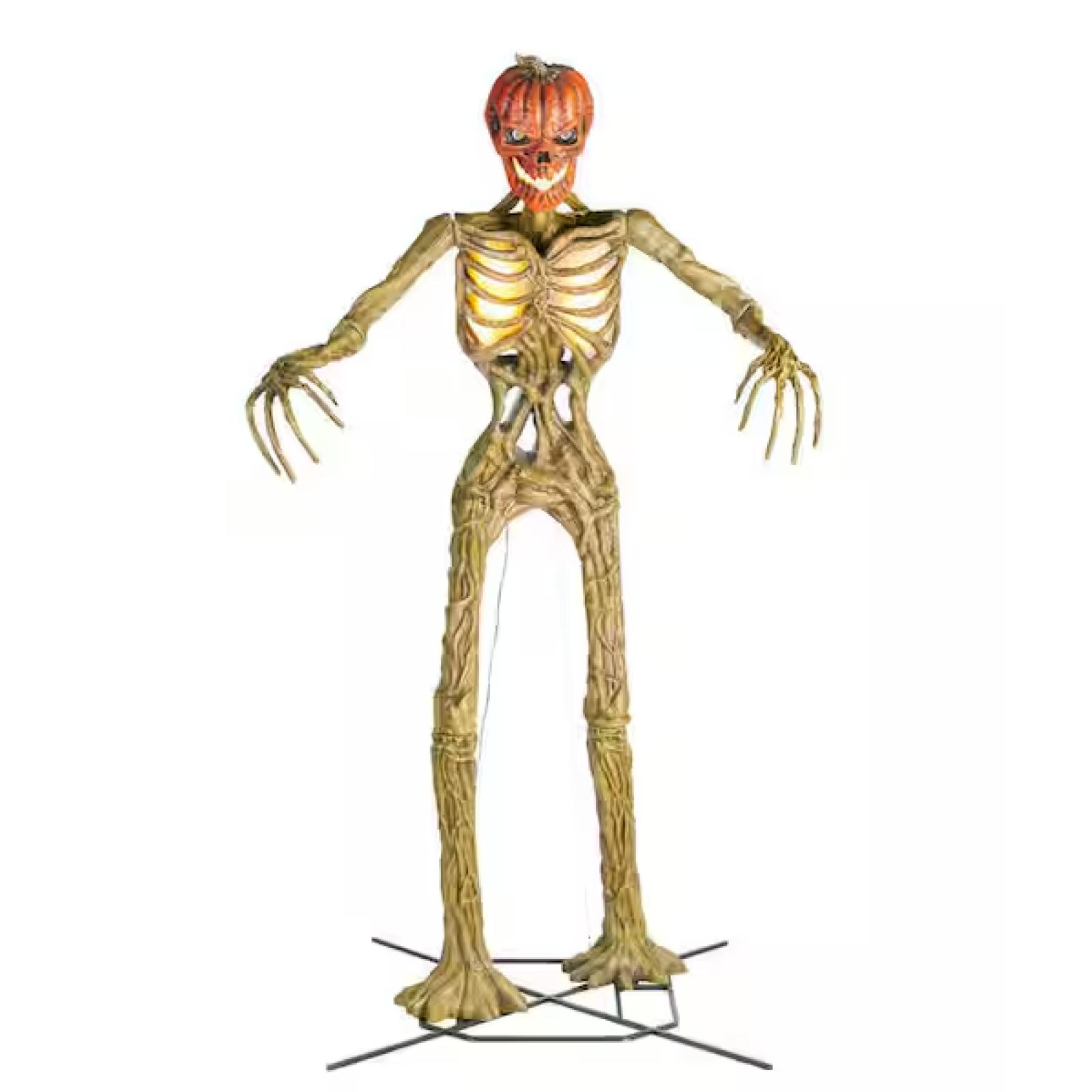 DALLAS LOCATION - Home Accents Holiday 12 ft. Inferno Pumpkin Skeleton (3 UNITS)