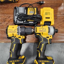 AS-IS ATOMIC 20-Volt MAX Lithium-Ion Cordless Combo Kit (2-Tool) with (2) 2.0Ah Batteries, Charger and Bag