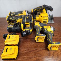 AS-IS DEWALT 20V MAX Lithium-Ion Cordless (6-Tool) Combo Kit W/ ToughSystem 2.0 Case