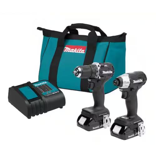 NEW! -Makita 18V LXT Sub-Compact Lithium-Ion Brushless Cordless 2-piece Combo Kit (Driver-Drill/Impact Driver) 1.5Ah