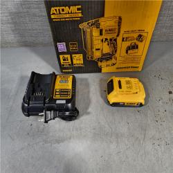 HOUSTON LOCATION - AS-IS DEWALT ATOMIC 20V MAX Lithium Ion Cordless 23 Gauge Pin Nailer Kit with 3.0Ah Battery and Charger (NO TOOL BAG)