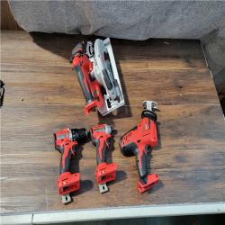 CALIFORNIA NEW MILWAUKEE M18 4-TOOL COMBO KIT (2 BATTERIES, 1 CHARGER, AND BAG INCLUDED)