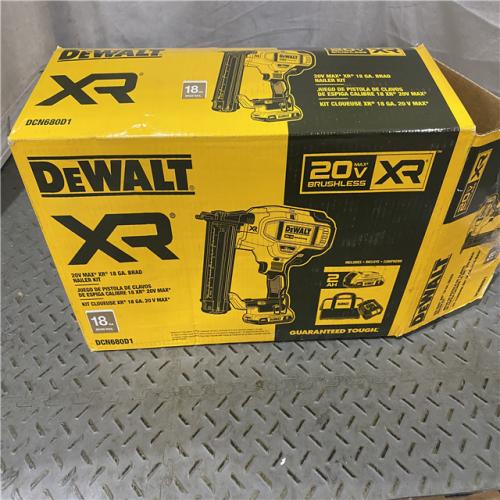 Houston location AS-IS DEWALT 20V MAX XR 18 Gauge Brad Nailer Kit