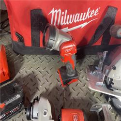 HOUSTON LOCATION - AS-IS Milwaukee M18 Brushed Cordless Variable Speed LED Light (7-Tool) Combo Kit