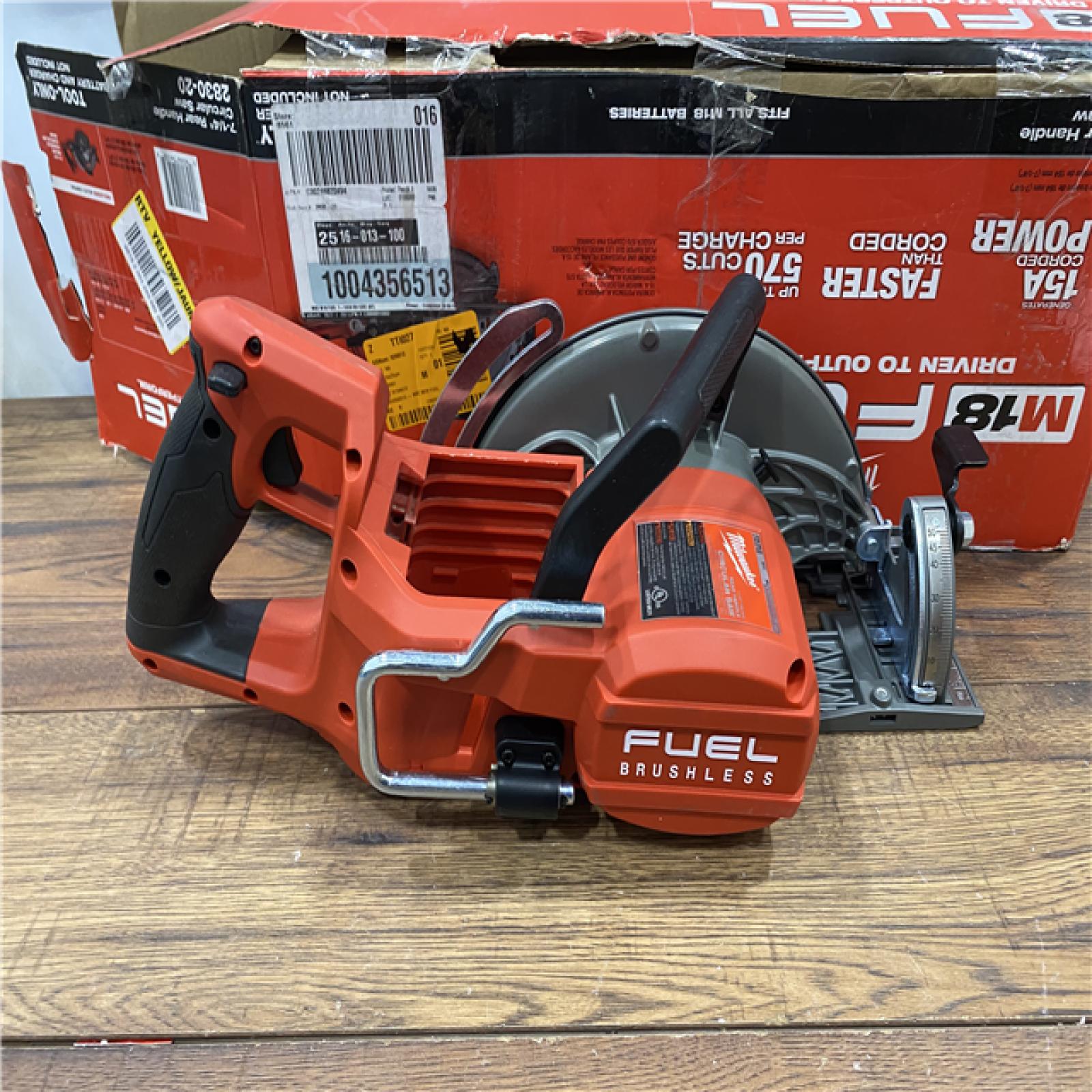 AS IS Milwaukee 2830-20 Rear Handle Circular Saw M18 FUEL 7-1/4  Cordless Brushless Tool Only