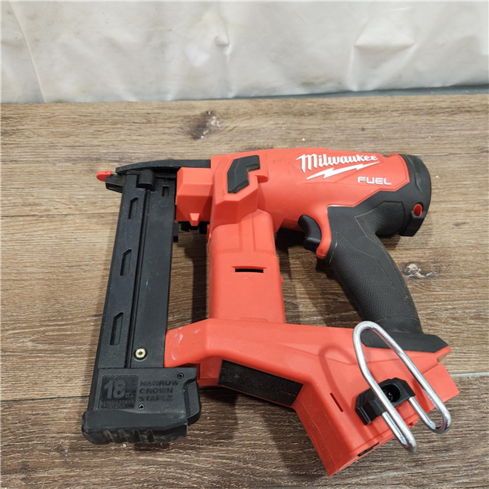 AS-IS M18 FUEL 18-Volt Lithium-Ion Brushless Cordless 18-Gauge 1/4 in. Narrow Crown Stapler (Tool-Only)