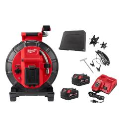 NEW! - Milwaukee M18 18-Volt Lithium-Ion Cordless 120 ft. Pipeline Inspection System Image Reel Kit with Batteries and Charger