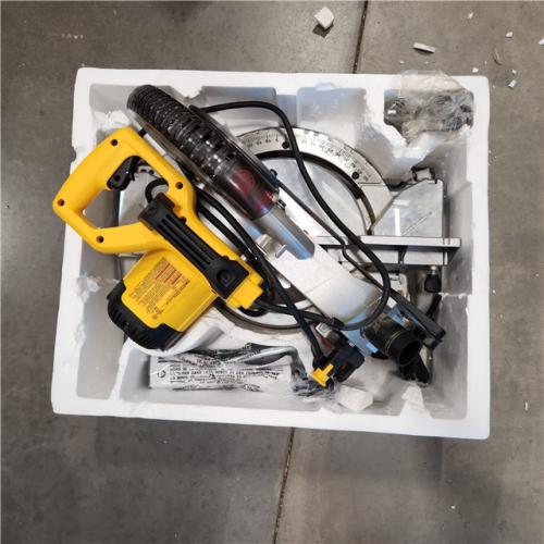 AS-IS  DEWALT 15 Amp Corded 10 in. Compound Single Bevel Miter Saw