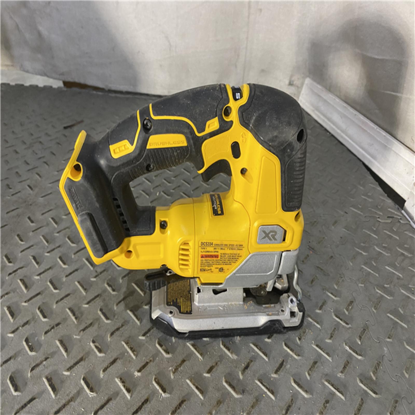 Houston location AS-IS DEWALT V20V MAX XR Cordless Brushless Jigsaw (Tool Only)