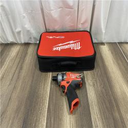 AS IS Milwaukee M12 FUEL 12-Volt Lithium-Ion Brushless Cordless 1/4 in. Hex 2-Speed Screwdriver Kit W/(2) 2.0h Batteries & Hard Case