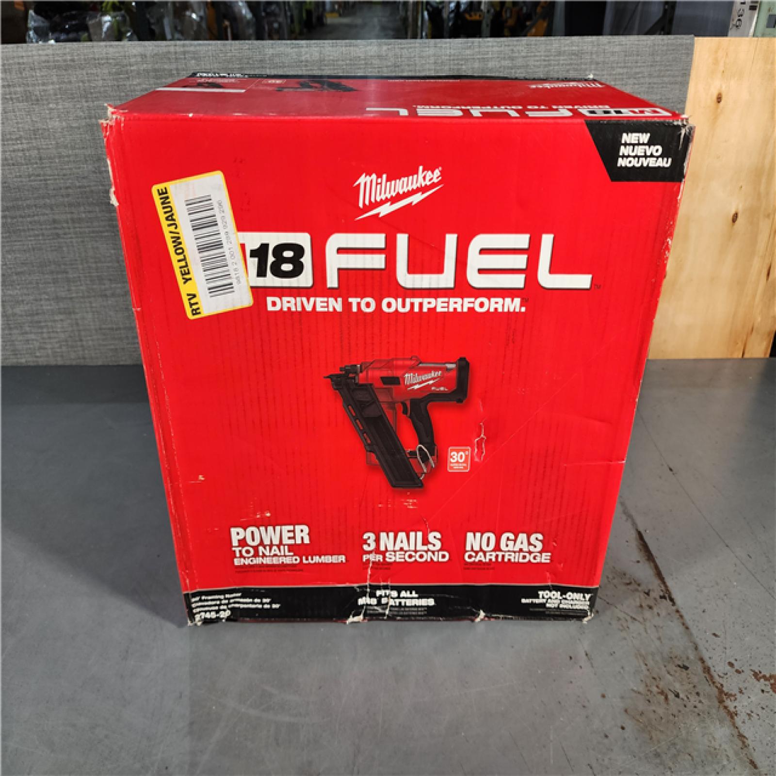 HOUSTON LOCATION - AS-IS M18 FUEL 3-1/2 in. 18-Volt 30-Degree Lithium-Ion Brushless Cordless Framing Nailer (Tool-Only)