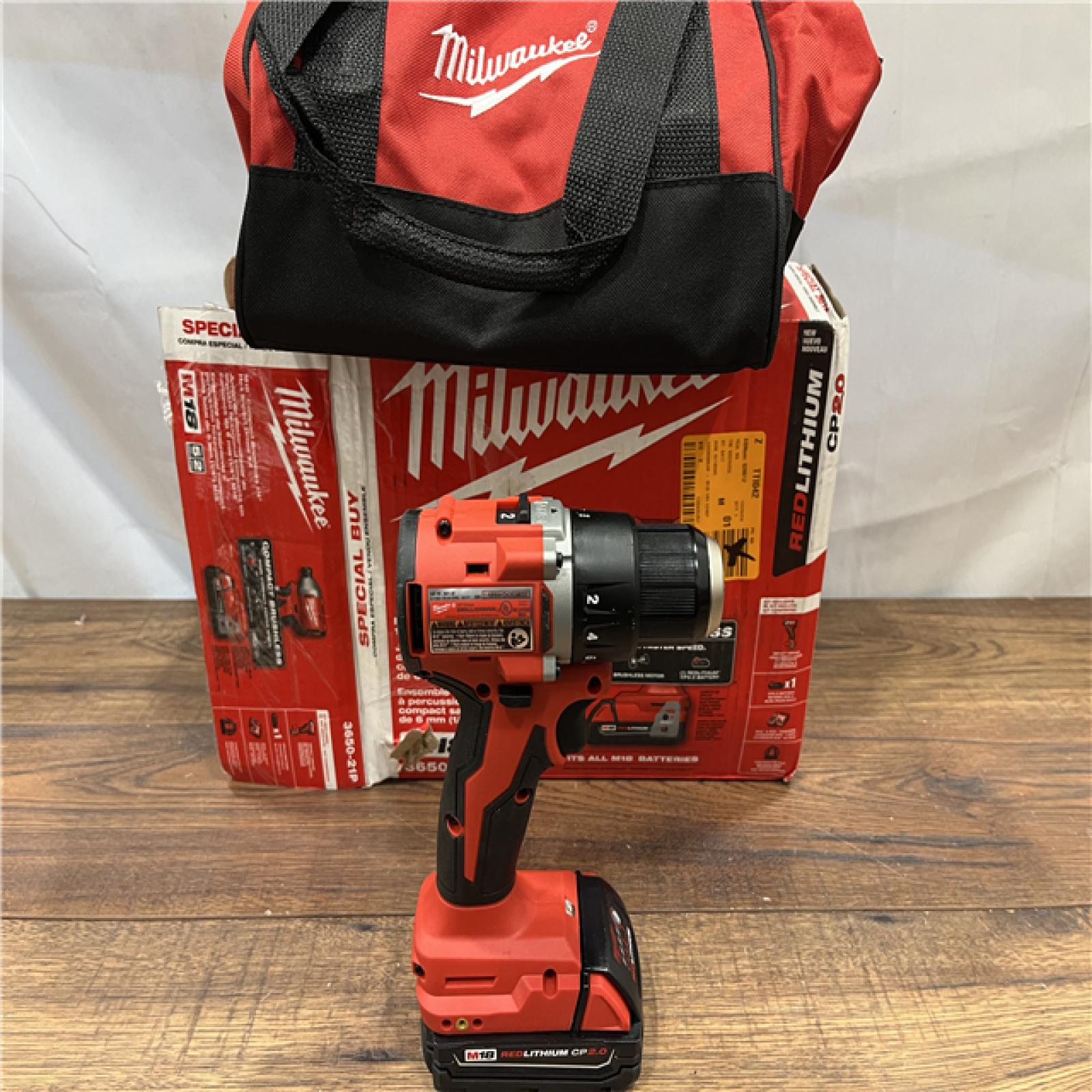 AS IS M18 18-Volt Lithium-Ion Compact Brushless Cordless 1/4 in. Impact Driver Kit with One 2.0 Ah Battery, Charger & Tool Bag