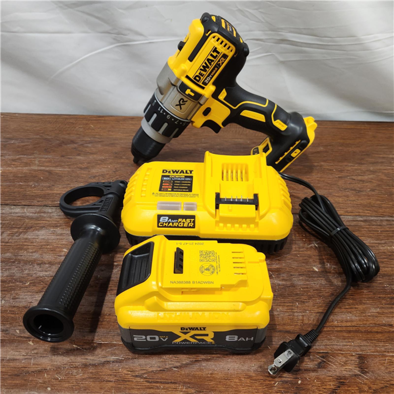 AS-IS DeWalt 20V MAX* XR Brushless Cordless 1/2 Hammer Drill Kit DCD1007WW1